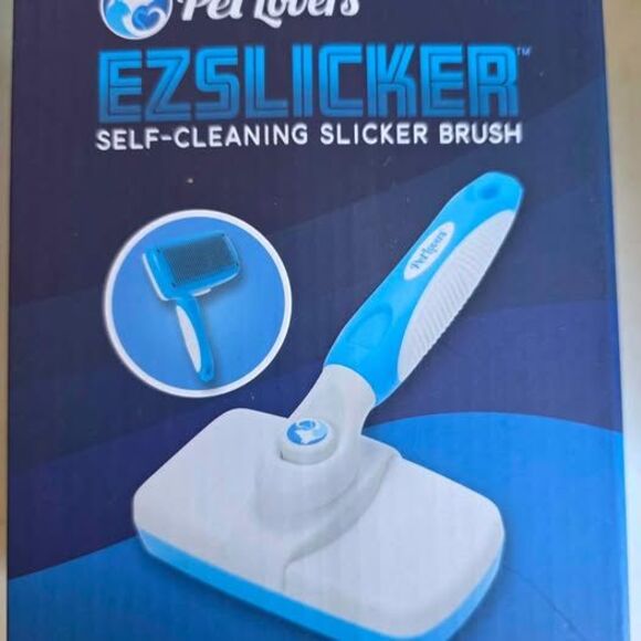 PetLovers Other - EzSlicker Premium Self-Cleaning Slicker Brush. Dog and Cat Hair Brush - NEW